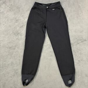 Edelweiss Black Stirrup Ski Pants Winter Snow Skiwear 10363 Women's Size 16